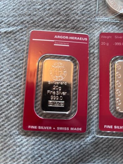 Silver Coins and Bars 1oz , 20g , 10g