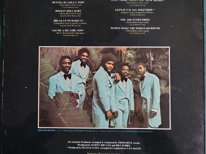 The Stylistics - The Best Of Vinyl LP (1974) Original Irish Pressing Blue Philips Labels - Funk Soul EX+