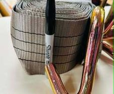 10 ton x 10 metre ratchet strap. 4" wide heavy strap.