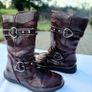 New Dunnes Girls Long Burgundy Boot Size 10 Image 3