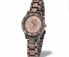 Brand New Irish Year 2000 Brushed Bronze Irish One Pence Ladies Watch