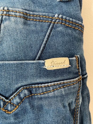 DIESEL JEANS High Waist Skinny Leg Bum Lift Blue Size 26/32!