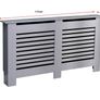 Grey Painted Radiator Cover Wall Cabinet Wood MDF Traditional Modern Large AVAILABLE IN WHITE OR GREY (FREE POSTAGE) Image 3