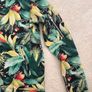 Tropical Print Bomber Style Jacket Size 8 Image 3
