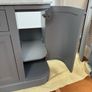 Vanity unit , sink , new Merrion 1200 mm vanity unit, slate gray with marble top and basin with matching mirror cabinet Image 6