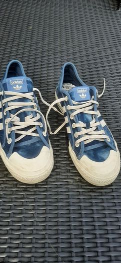 addidas nizza blue stonewash street shoes