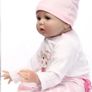 Realistic Reborn Dolls 22inch 55cm Lifelike Baby Dolls Soft Silicone Vinyl Weighted Cloth Body with Feeding Kit Reborn Dolls Girls (FREE POSTAGE) Image 4