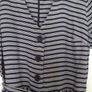 Oasis jumpsuit size 14, navy and whit stripes Image 3