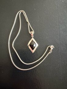 silver necklace