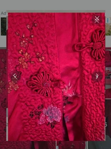 Vintage Asian ornate quilted jacket
