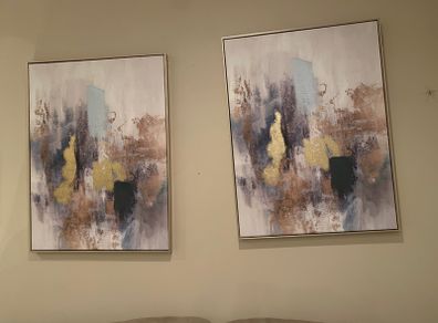 Wall art framed canvas