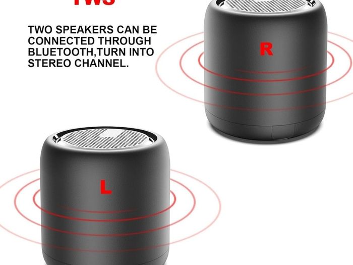 Bluetooth Speaker, Portable Mini Wireless Speakers Bluetooth 5.0 Outdoor Speaker with HD Stereo HiFi Bass, 1200mAh Battery, 24 Hour Playtime, IPX4 Waterproof Speaker for Shower, Travel, Sport