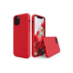 Liquid Silicone Case For iPhone 11 Pro Max Luxury Thin Soft Phone Cover New Red - FHT5IP11PMLK