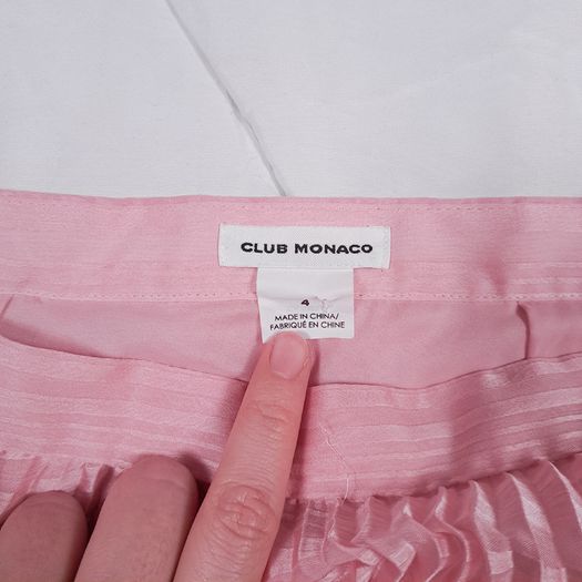 Club Monaco Pastel Pink Pleated Midi Skirt 4US/8UK/36EU