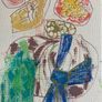 Original art Floral Art Retro Drawing contemporary Irish Art abstract painting Image 4