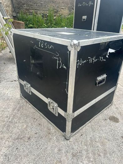 Large flight cases with wheels and handles