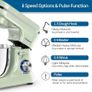 Stand Mixer,5 Quarts 8-Speed 1000W Tilt-Head Food Mixer, Kitchen Electric Standing Mixer With Dough Hook, Whisk, Beater, Splash Guard & Mixing Bowl For (Green) Image 3