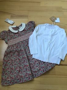 M&S dress and cardigan 9-12 months