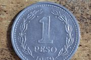 Argentina, 1 Peso 1959 Coin - free standard postage
