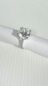 6 Carat Diamond Ring 18k White Gold