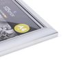 Snap De Luxe Certificate Frame Holds Standard A4 Certificates W210xD25xH297mm Silver Image 3