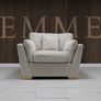 Emme Grey & Beige Fabric Sofa Set Image 9
