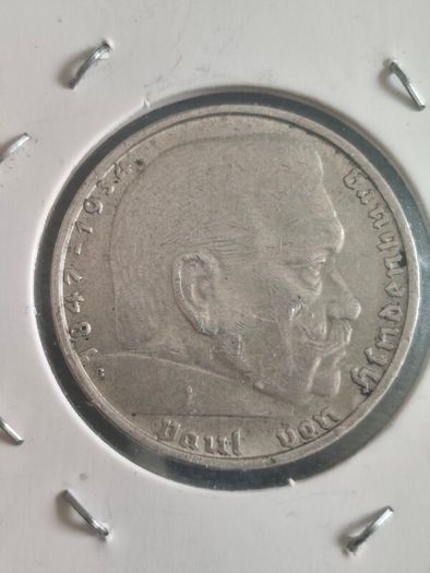 2 Reichsmarks WW2 silver German coins
