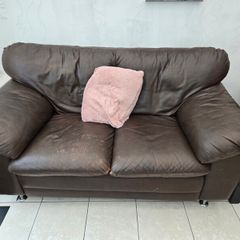 2 Seat Leather Sofa