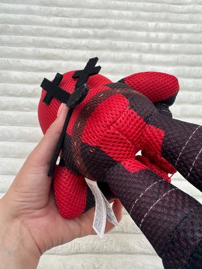 Official Marvel Comics Deadpool Heart Sign 12" Large Plush Soft Used Please see pictures