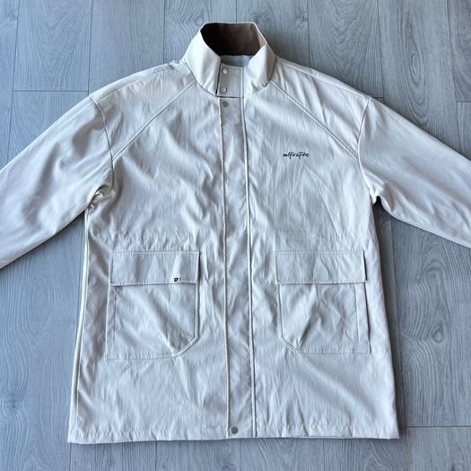 NEW Mens 9XL Cream Oversized Utility Jacket
