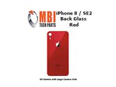 iPhone 8 SE2 Replacement Back Glass Door Cover with Adhesive Red