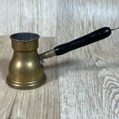 Vintage Syrian Brass Cezve/Ibrik - Marked "Sami," Turkish Coffee Pot