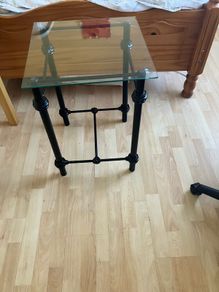 Glass Top bedside/ Side Tables