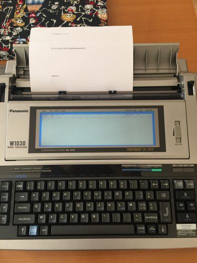 Panasonic FRENCH word processor