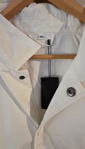 White Sporty Coach Jacket - 4XL - New