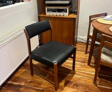Mid century modern leather chair