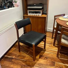Mid century modern leather chair
