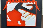Metallica "kill em all" 3D printed album cover