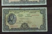 Irish Lady Lavery 5pound Banknotes (Pre-Decimal) Ireland  Pair