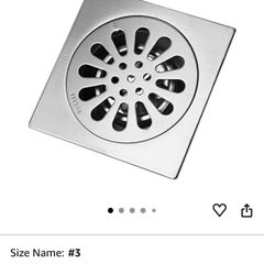Square Drain Thick Stainless Steel Anti-odor Waste Gate Shower Drainer