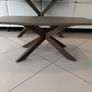 Coffee table from Eazy Living, brown glass top Image 2