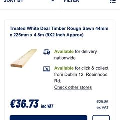 Timber, brand new. 2 planks