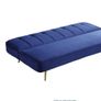 Habitat Navy Blue Velvet Sofa Bed Image 8