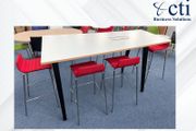 Steelcase High Table &amp; 6 Pledge Stools