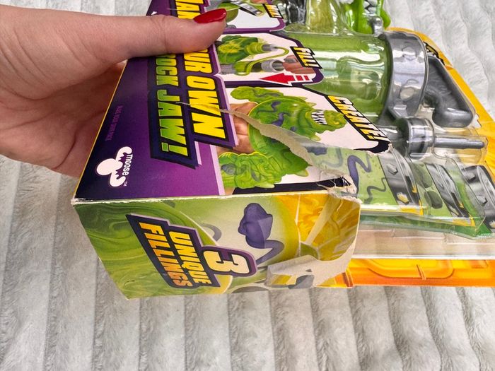 Heroes of Goo Jit Zu Hero Creator Rockjaw Mix Fill Create Your Own Action Figure Damaged Box Please see photos