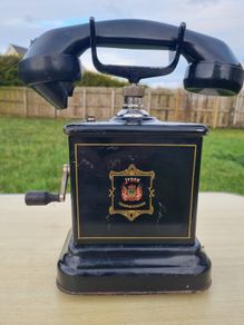 Danish antique crank desk telephone