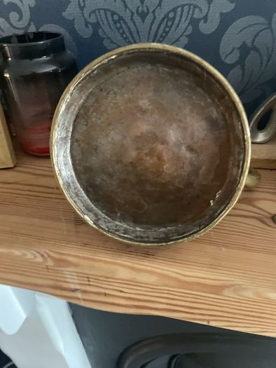 brass jug with led stamp