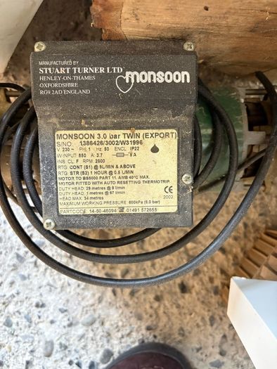 Stuart Turner Monsoon Shower Pump