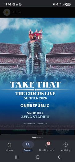 Take that vip tickets