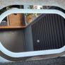 LED Bathroom Mirror Ensuite Dual LED Bright Light 40x70cm Made in EU Horizontal Vertical Fit Image 2